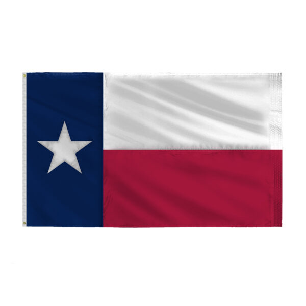 AGAS Texas State 6x10 Ft Flag - Embroidered Sewn on 200D Nylon Fabric