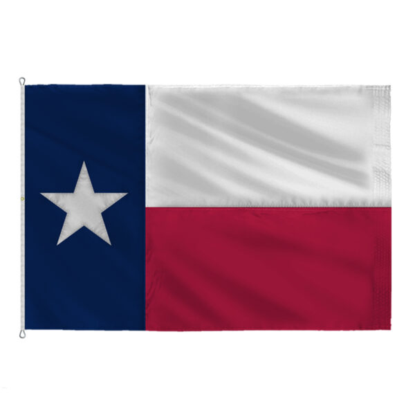 AGAS Texas State 12x18 Ft Flag - Embroidered Sewn on 200D Nylon Fabric