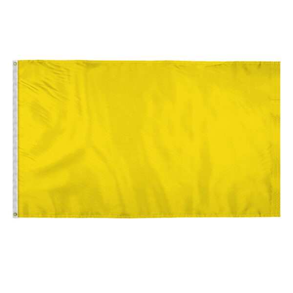 AGAS 5x8 Ft Blank Canvas Polyester Flag - Yellow Color