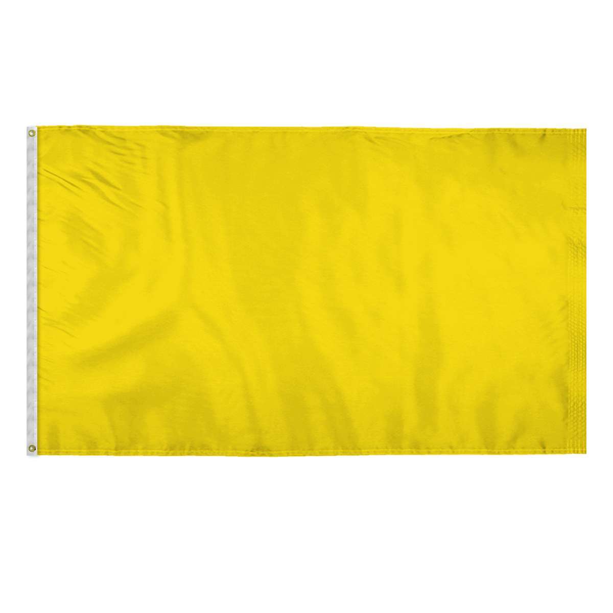 AGAS 5x8 Ft Blank Canvas Polyester Flag - Yellow Color AGAS 5x8 Ft Blank Canvas Polyester Flag - Yellow Color