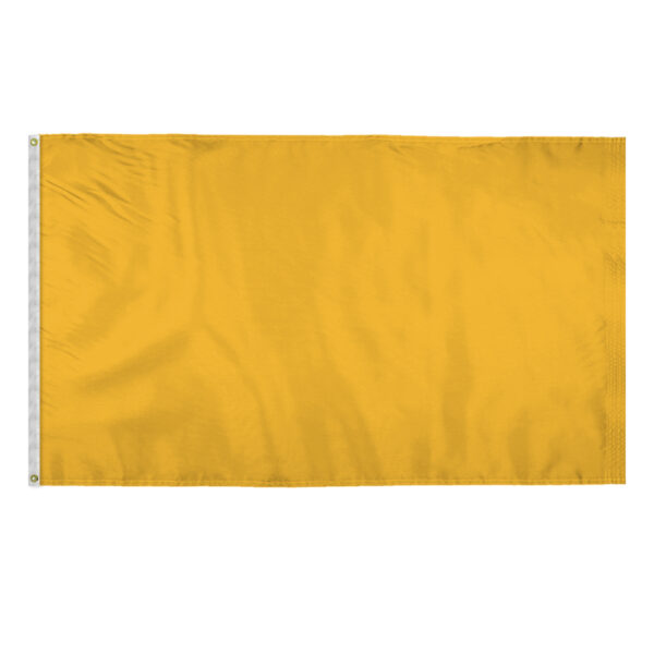 AGAS 5x8 Ft Blank Canvas Polyester Flag - Yellow Gold Color