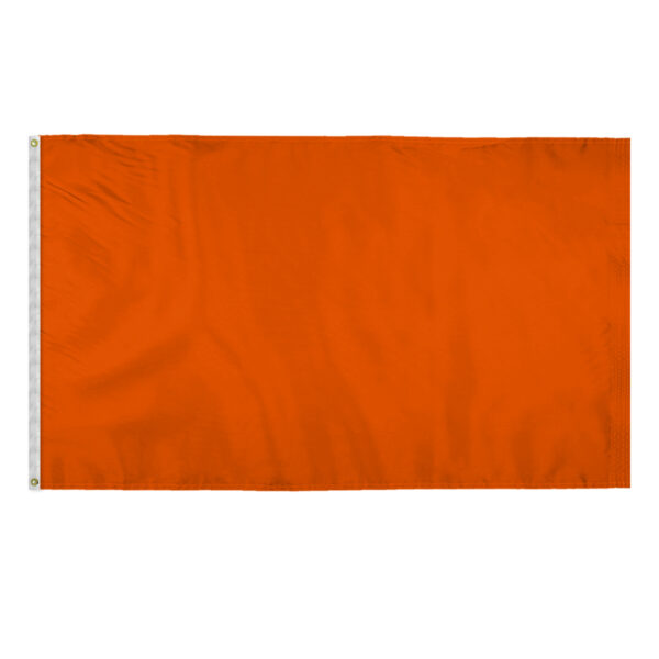 AGAS 5x8 Ft Blank Canvas Polyester Flag - Orange Color