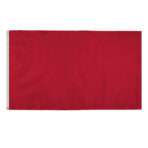 AGAS 5x8 Ft Blank Canvas Polyester Flag - Bright Red Color