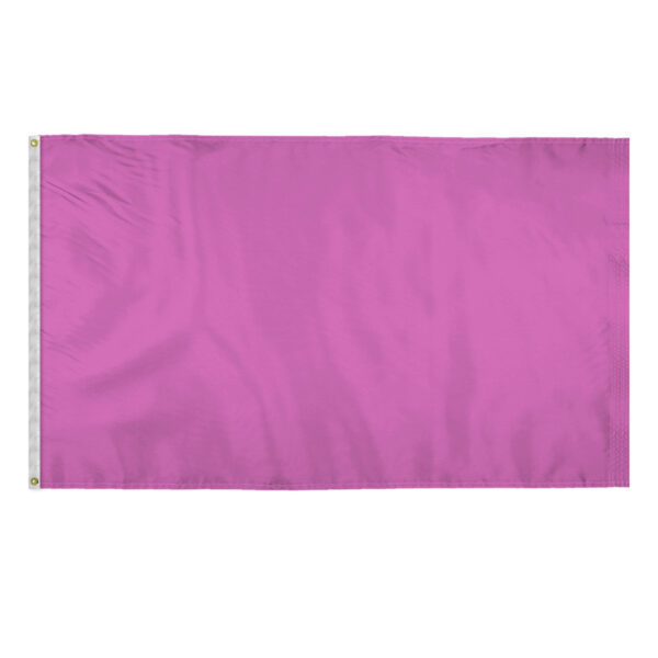 AGAS 5x8 Ft Blank Canvas Polyester Flag - Pink Color