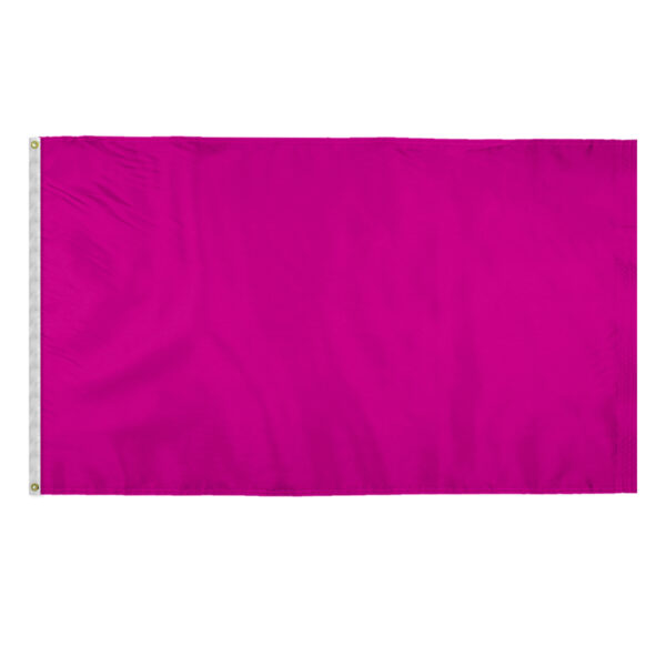 AGAS 5x8 Ft Blank Canvas Polyester Flag - Magenta Color