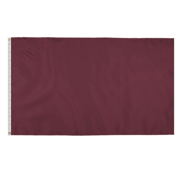 AGAS 5x8 Ft Blank Canvas Polyester Flag - Maroon Color