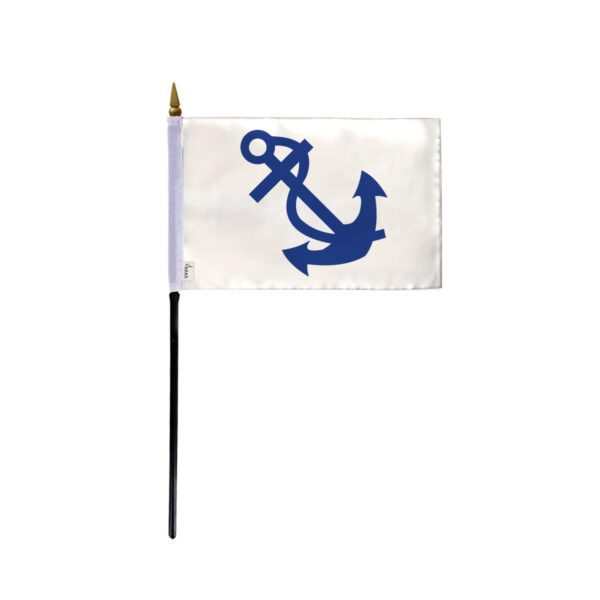 AGAS Fleet Captain Officers Flag on Staff - 4 x 6 Inch