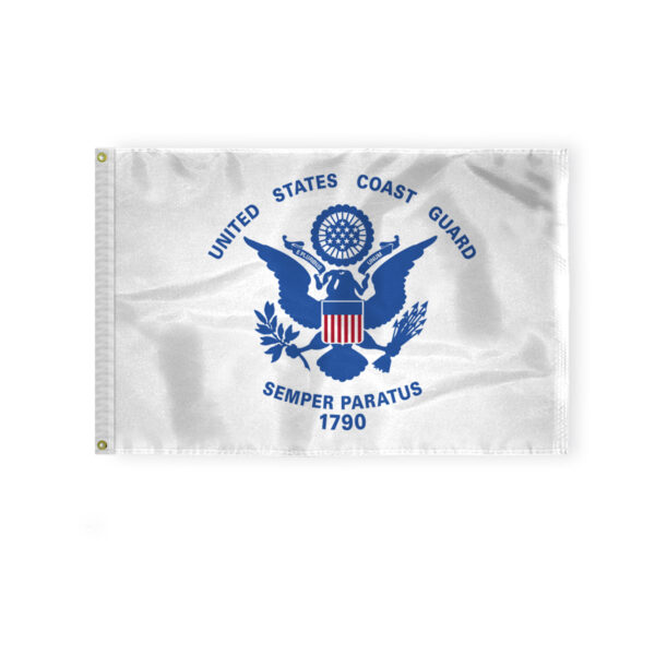 AGAS US Coast Guard Flag 2x3 Ft - Printed 200D Nylon
