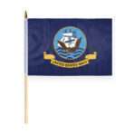 Navy 12x18 Inch Stick Flag
