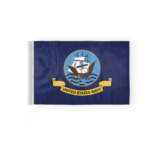 AGAS 6x9 Inch US Navy Military Motorcyle Flag
