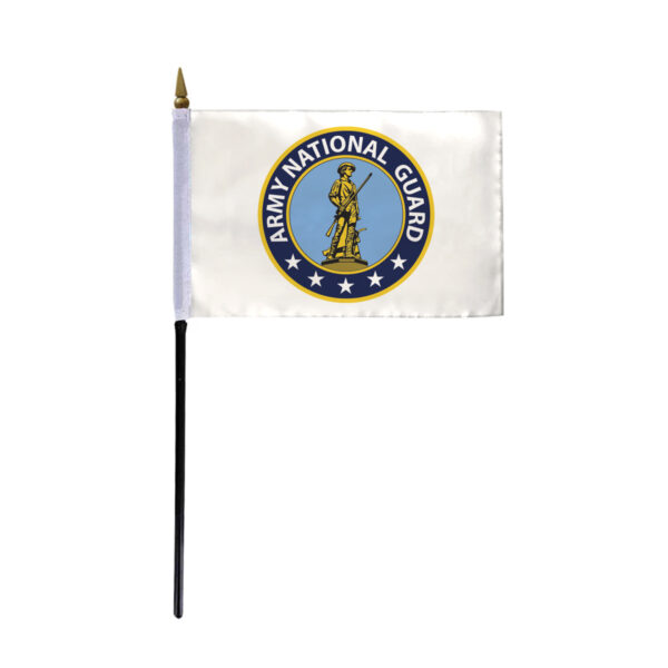 AGAS 4x6 Inch US National Guard Military Stick Flags