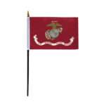 AGAS Marine Corps Retd Stick Flag - 4 x 6 inch