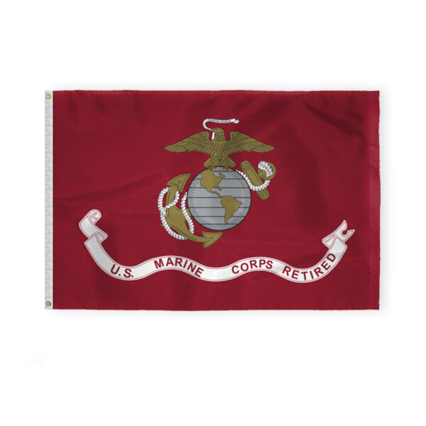 AGAS USA Marine Corps Retired Flag 4x6 Ft