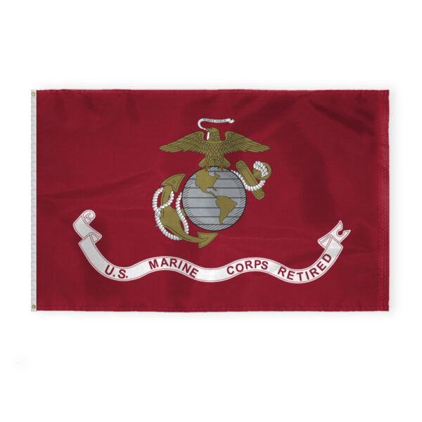 AGAS Marine Corps USMC Retired Flag 5x8 Ft