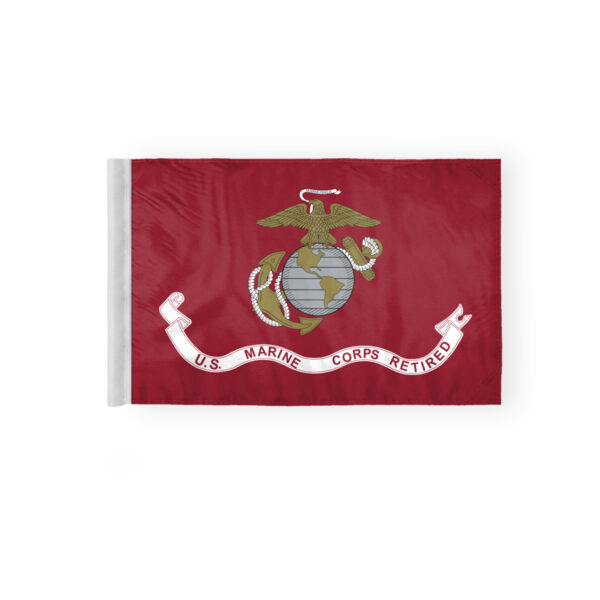 AGAS Marine Corps Retd Motorcycle Flag - 6x9 inch