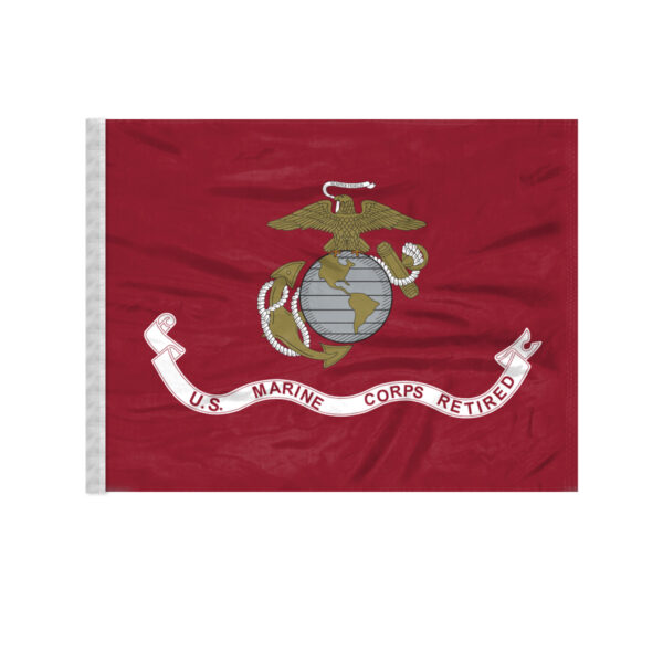 AGAS Marine Corps Retd Car Antenna Flag - 12x18 inch