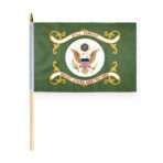 AGAS Army Retired Stick Flag - 12 x 18 inch
