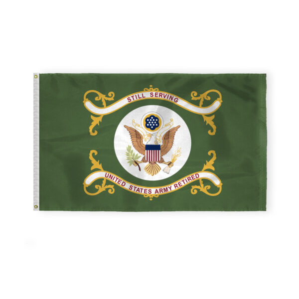 AGAS US Army Retired Flag 3x5 Ft - Printed 200 Denier Nylon