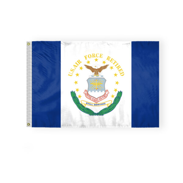 AGAS USAF United States Air Force Retired Flag 2x3 Ft - Printed Single Sided Polyester