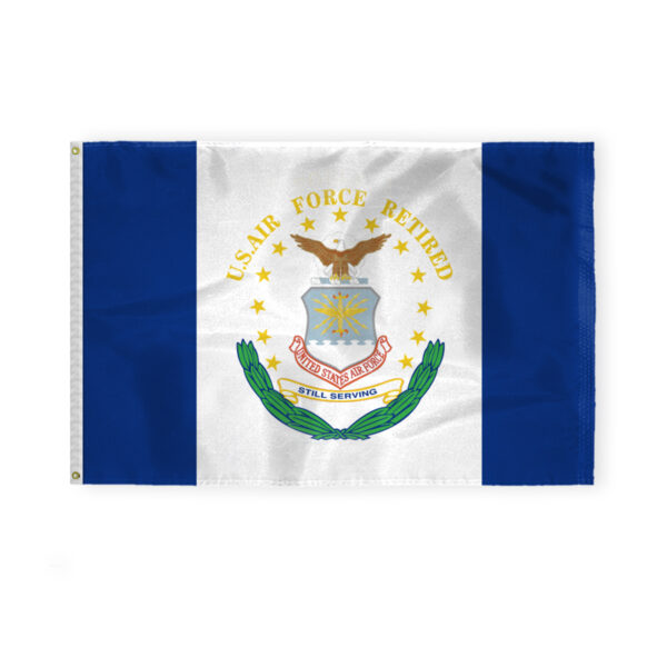 AGAS USA United States Air Force Retired Flag 4x6 Ft - Printed 200 Denier Outdoor Nylon