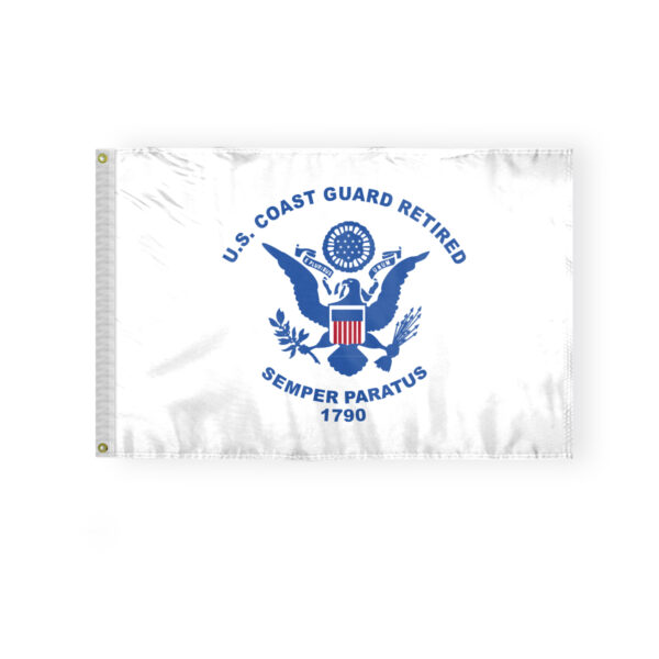 AGAS USCG Coast Guard Retired Flag 2x3 Ft