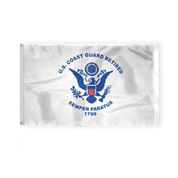 AGAS US Coast Guard Retired Flag 3x5 Ft