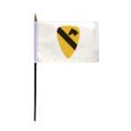 AGAS 1st Cavalry Division Stick Flag - 4x6 inch - Special Military Flags - Printed Polyester