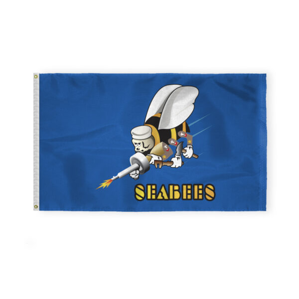 AGAS Seabees Flag - 3x5 Ft- Special Military Flags