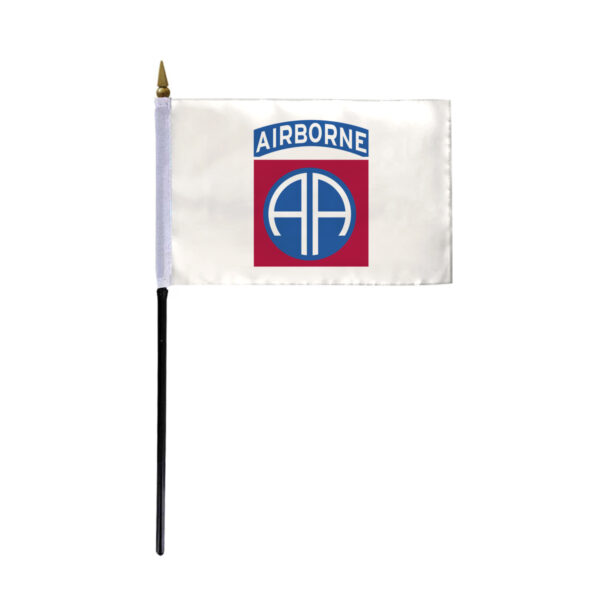 AGAS 82nd Airborne Stick Flag - 4x6 inch - Special Military Flags