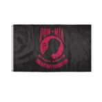 Pow Mia 3x5 Ft Printed Single Sided on 100% Polyester Fabric