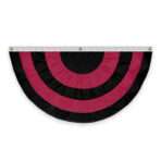 Pow Mia Flag Bunting Pleated Fan
