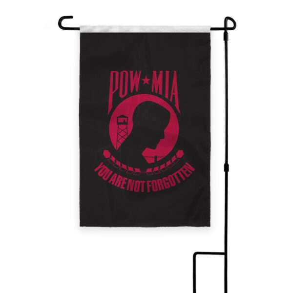 AGAS Pow Mia Garden Flag - 18x12 inch - Printed Single Sided on 200D Nylon