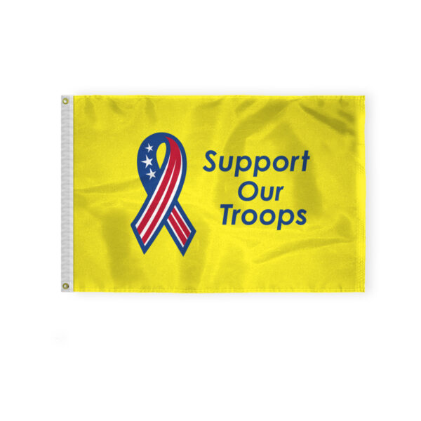 AGAS Support our Troops Flag - 2x3 Ft - Printed Single Sided 200D Nylon