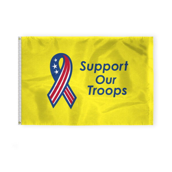 AGAS Support our Troops Flag - 4x6 Ft - Printed Single Sided 200D Nylon