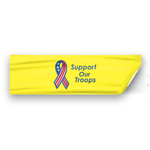 AGAS Support Our Troops - Static Cling - 3x10 inch - Window Decals