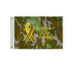 Support Our Troops Camouflage Flag