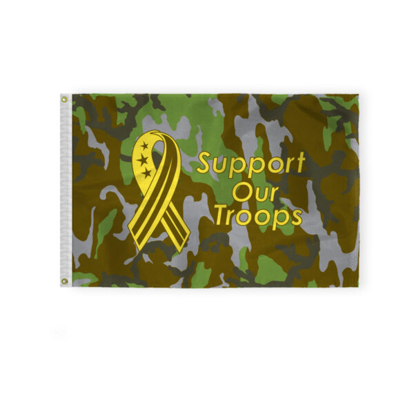 GASSupport Our Troops Camouflage Flag - 2x3 Ft