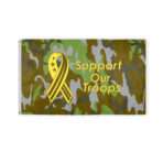 Support Our Troops Camouflage Flag