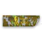 Support Our Troops Camouflage - Static Cling - 3x10 inch