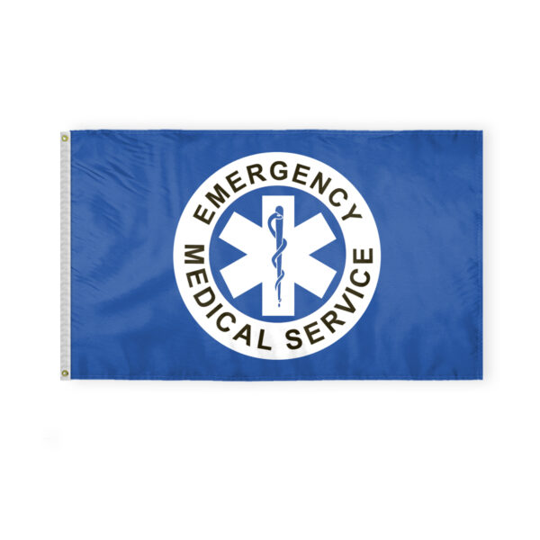 AGAS Flags 3'x5' Ft EMS Flag, Emergency Medical Service Flag, Civilian Service Flags