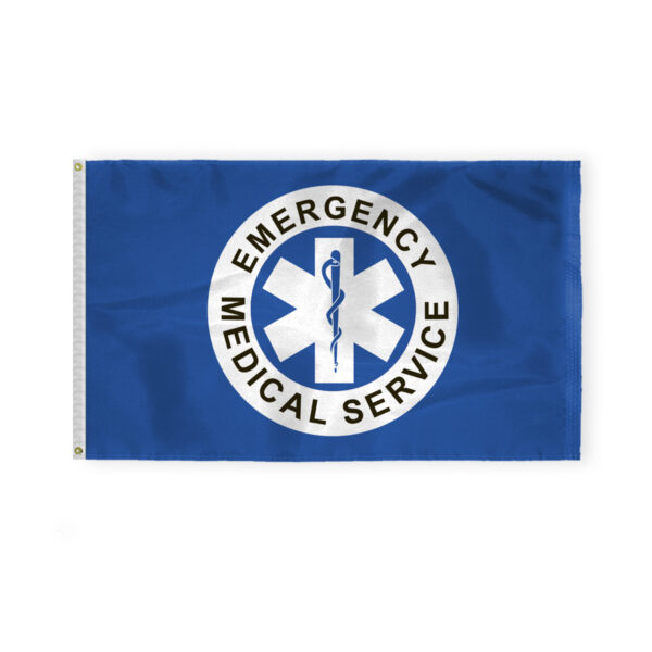 AGAS Flags 3'x5' Ft EMS Flag, Emergency Medical Service Flag, Civilian Service Flags