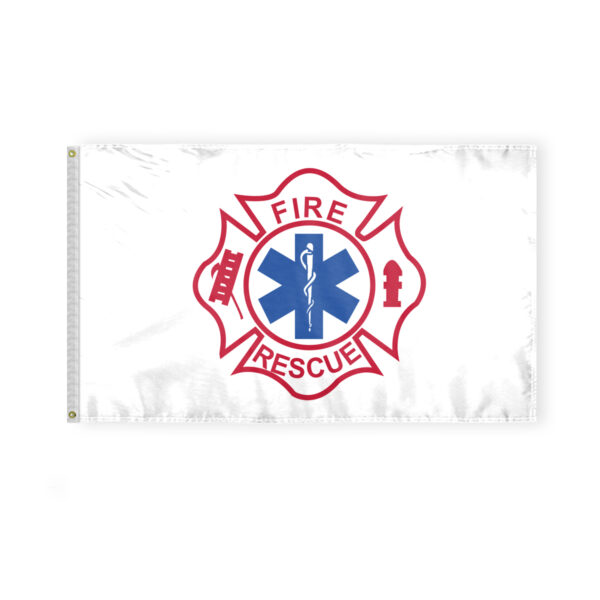 AGAS Flags 3'x5' Ft Fire Rescue Flag, Civilian Service Flags