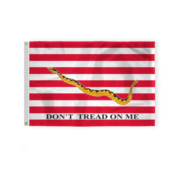 AGAS 1st Navy Jack Don't Tread On Me Tea Party 2x3 2'x3' Heavy Duty 200 Denier Nylon Flag
