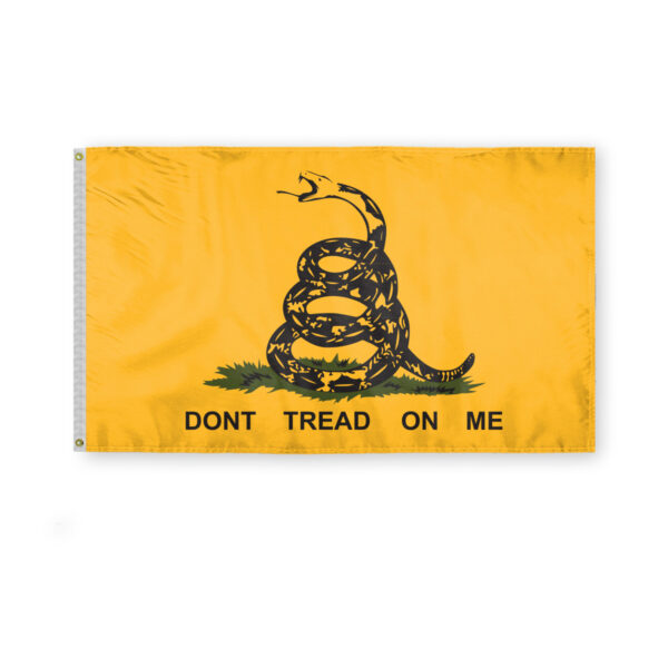 AGAS Don't Tread on Me Gadsden Flag 3x5 ft Double Stitched Hem 100% Polyester