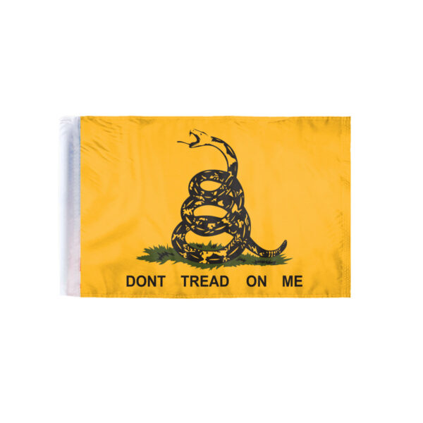AGAS Don't Tread on Me Gadsden Flag Motorcycle Flag 6x9 inch Double Sided Printed Wrap Knitted Polyester