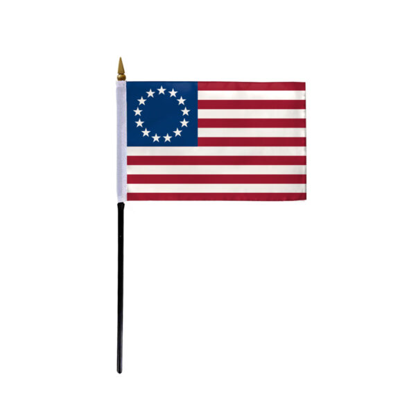 4"x6" Betsy Ross flag w/pole