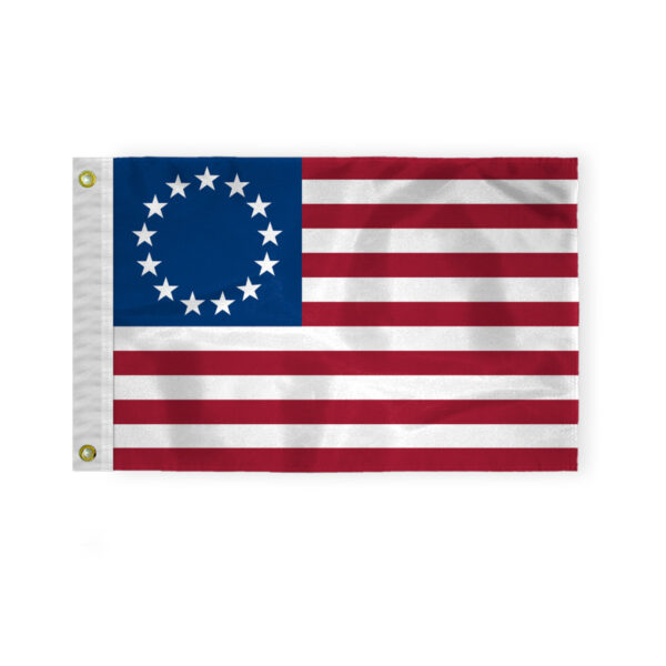 AGAS Small 12x18 Betsy Ross Flag 12 x 18 inch USA 200D Nylon Boat Flag United States Historical