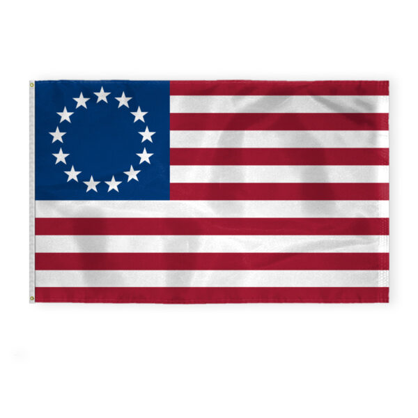 AGAS Large Betsy Ross American Flag, 1st Stars & Stripes 4x6 ft Nylon