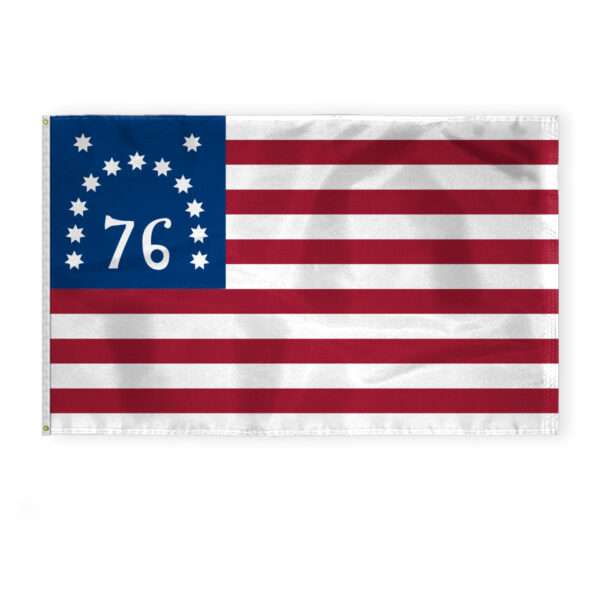AGAS Large Bennington 76 American Flag, 1st Stars & Stripes 4x6 ft Nylon