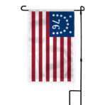 AGAS Bennington 76 Garden Flag 12x18 inch 200 Denier Nylon Americana Historic Bennington 76 House Decor